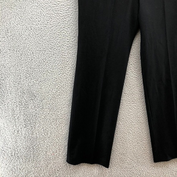 Escada Wool Dress Pants Womens 40 Medium Black Straight Leg High Rise Business - Picture 2 of 14